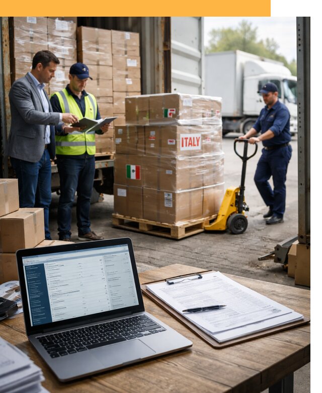 Доставка грузов из Италии: морские и авиаперевозки от 18468