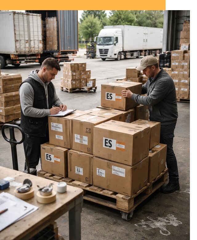 Доставка грузов в Испанию автотранспортом от 35910 руб