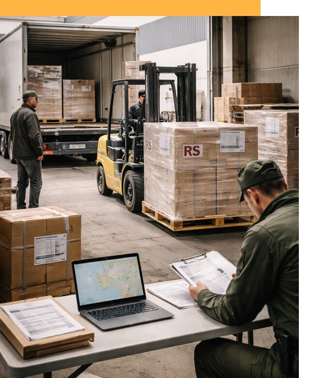 Доставка грузов в Сербию от 46170 руб, международные перевозки