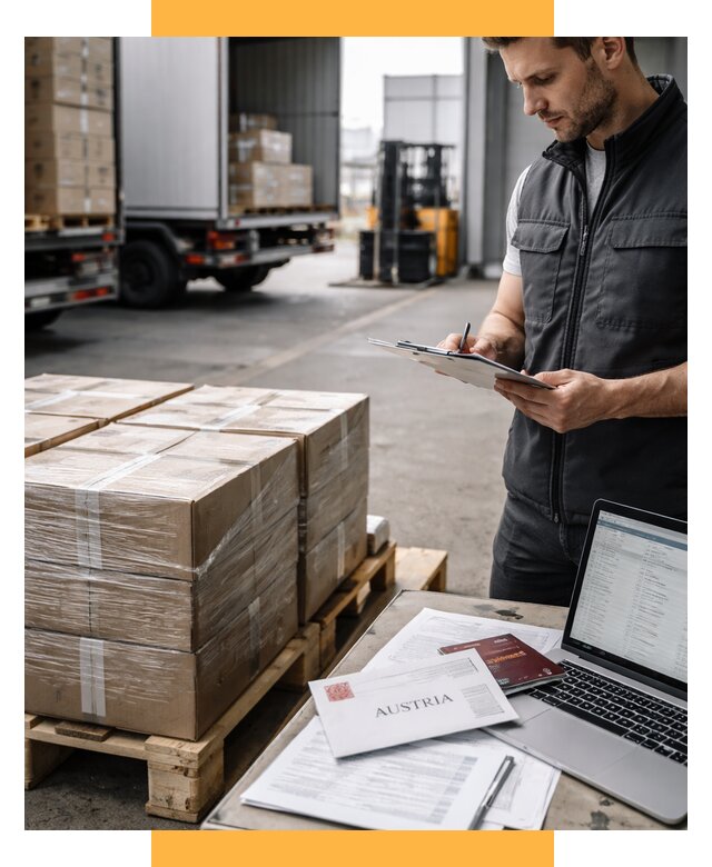 Доставка в Австрию от 66690 р. Логистика и экспорт СетСервис-Врх
