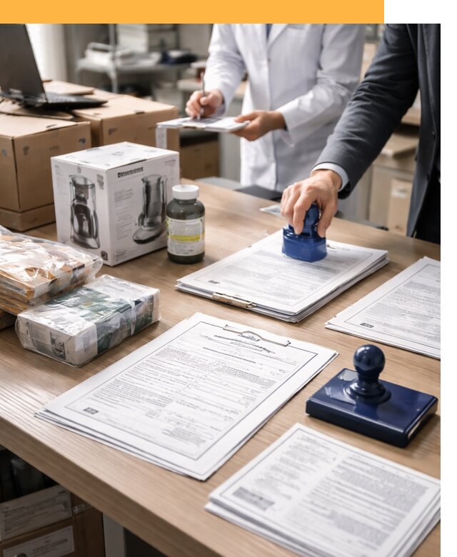 Сертификация импортных товаров от 12312 с таможенным сопровождением